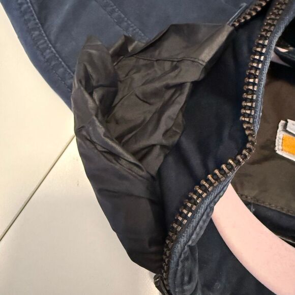 Hugo Boss Orange Label Men’s Blue Linen/Cotton Field Military Jacket Size XXL - Picture 8 of 16